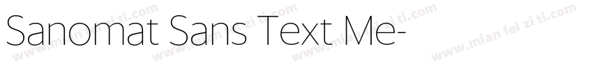 Sanomat Sans Text Me字体转换